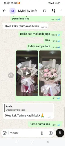 Testimonial Buket Bunga ranjeng