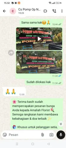 Testimonial Papan Bunga ranjeng